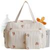 Generic Borsa multi-tasca, borsa da viaggio con tracolla regolabile, organizer con cerniera per donne e robusto materiale in poliestere, confezione singola, spaziosa borsa per pannolini e accessori con