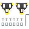 Bohaner 2 tacchetti per bicicletta, 6°, 3 fori, compatibili con pedali Shimano SPD-SL, piastre SPD, pedali per bici da corsa, viti per pedali MTB