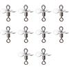 hogtnd Topwater, 10 esche da pesca in acciaio inox, spinnerbait, accessori per casting, elica spinner, esche da pesca, distanza di lancio