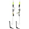LIYJTK Indicatore di morso di Carpa Allarme in Acciaio Inossidabile Illuminato a LED Set di allarmi da Pesca