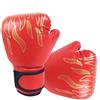 Jenivaint Guantoni da Boxe per Ragazzi da Sparring in PU Traspiranti Presa Migliorata Design del Pollice Leggero Taglia Media per Bambini e Principianti Allenamento Kickboxing Sacco da Boxe (rosso)
