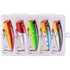 Generic XILILHC Esche da Pesca Popper Esche da Pesca in Superficie 65mm 10g Esche Rigide Occhi 3D Swimbait Crankbait for Trota Spigola Acqua Dolce Acqua Salata