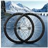 LSRRYD 700C Set Di Ruote Per Bici Da Strada Gravel 100/135mm QR Ruote Del Freni A Disco Ibridi/MTB