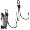 Riaisttd Ganci da pesca, ganci di gamberi Ganci da pesca spinata per acqua salata