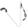 WIHFHGZ Indicatore di Morso da Pesca in Acciaio Inossidabile, Accessorio con Catena e Gancio L - Type, Lunghezza Totale 44cm - Materiale Resistente, Facile da Usare, Portatile per Pesca