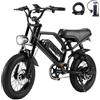 E-RIDES Bicicletta Elettrica 250W per Neve - Buggy da 16 Pollici con Batteria 36V/12.8Ah, Autonomia fino a 40KM per Uomini e Donne, Perfetta per Avventure Invernali e Percorsi Off-Road