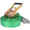Runheo Slackline 15 m x 50 mm, in poliestere, colore giallo, portata fino a 150 kg, per equilibrio, coordinazione, costruzione muscolare e allenamento di stabilità al parco o a casa