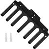 Riaisttd Barbell Storage Holder, 7-Hook Gym Storage Rack 15,16 x 6,14 x 2,67 pollici, Resistance Bands, Jump Ropes, Barbells, Lifting Belts, Ideal to Cable Attachments Organizer