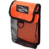 KiraKira Borsa a rete resistente per mulinello da immersione con moschettone e boa di sicurezza SMB, design leggero e portatile, con chiusura a nastro e anello a D (arancione)