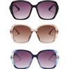 Alipis Occhiali da Sole Ciclismo Donna 3 Pezzi in Resina Pratici alla Moda per Vacanze Estive Outdoor, Design Fashion e Funzionale per Ciclisti