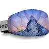 GogglesCover Custodia protettiva per occhiali da sci, portatile, custodia protettiva per occhiali da sci, antigraffio, accessori per occhiali da sci, attrezzatura da sci, design a colori del cervino