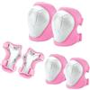 Anluomania Protezione Kit per Bambini, 6 in 1 Ginocchiere | Gomitiere | Tutore Polso Protezioni Set, Regolabile Attrezzatura Protettiva, Sicurezza Set per Pattini Skateboard, Scooter e Rollerblade