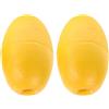TOVINANNA 2 Pezzi Boetta Galleggiante per Kayak e Yacht in PVC Giallo, Comoda e Portatile Forma Ovale, Accessorio Raffinato per Uso Professionale e Ambienti Esterni