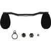 Tidgel Manico per mulinello da pesca in fibra di carbonio con manopola EVA, braccio bilanciere sinistro destro per baitcasting pesca a traina riparazione, nero 8 x 5 mm o 7 x 4 mm (8 x 5 mm)