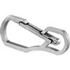 Vistnale Chiusura per Arrampicata, Anello a D in Acciaio Inossidabile Moschettoni Grandi Clip Moschettone Multifunzionale Portachiavi Portachiavi per Escursionismo in Campeggio all'aperto Argento 1PC