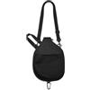 Marchfunny Borsa a tracolla per pickleball con cinghie rimovibili, custodia protettiva nera per racchette, palline e accessori, 22,5 x 30 cm (nero)