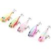 Stylebest Esche da Pesca Galleggianti da 5 Pezzi, Esca Artificiale Mini Popper per la Pesca D'acqua Dolce, Colori Vivaci per la Cattura di Laghi e Fiumi