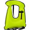byepica Gilet da snorkeling gonfiabile per adulti, giacca da nuoto per immersioni e sicurezza, galleggiamento fino a 100 kg, gonfiaggio rapido con cintura regolabile in vita, verde fluorescente
