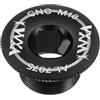 QUARKZMAN Vite di Copertura per Pedivella M18 Set in Lega di Alluminio Bullone di Fissaggio Pedivella Bici Bullone Braccio Pedivella Viti Tiara per Mountain Bike Nero