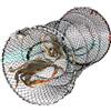 Generisch Trappola da pesca multifunzionale, 25 x 45 cm, reti in ghisa d'acqua dolce, gabbia galleggiante pieghevole per esche galleggianti per spiagge, zone maree, barriere e sopravvivenza