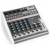 Vonyx VMM-K602 - Music Mixer 6 Canali, Bluetooth, USB-Audio-Interface, LED VU Meter e Peak LED, Uscita cuffie, 4 x ingressi Mono Microfono/Line (Combo XLR/jack da 6,3 mm)