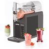GarveeHome Macchina per il ghiaccio 6 in 1, 2 l, 7 programmi intelligenti, macchina per gelato morbido per la casa, pulizia automatica, macchina per il ghiaccio per slushie, frappè, vino, cocktail, nero