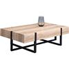 M2 Kollektion HomeTrends4You Delta Tavolino Basso, MDF, Marrone, 118x38x70cm