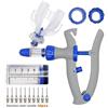 SCZMBLTLNV Modificabile per Pollame Bovini Pecore 1/2/5ml Siringa Automatica Continua Animale Iniettore di Pollo Pollame Durevole Vaccino 10 Aghi Veterinari(1ML,14x30)
