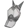 LeMieux Horse ArmourShield Pro Full Fly Maschera con morbida fodera in bambù, protezione UV e rete traspirante, grigio - XS