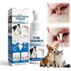 Wbietu Tartaro orale per animali domestici, spray per rimozione del tartaro orale per animali domestici, spray per la cura dentale degli animali domestici, deodorante per l'alito del cane, rimozione