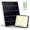 INTELAMP Faro led esterno con grande pannello solare,20000mAH Batteria,251 LED,2000LM, Faretto led da Esterno Solare con Telecomando IP65 faretto solare per Esterno e Giardino