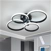 SENQIU Lampada da Soffitto Dimmerabile con Telecomando 76W Funzione Memoria