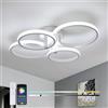 SENQIU Plafoniera Led Soffitto Dimmerabile, 76W 8550LM Lampada da Soffitto