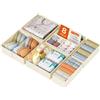 DIMJ Organizer Per Cassetti, Divisori Per Cassetti in Tessuto, Organizzatore Armadio Scatola Pieghevole Salvaspazio Per Vestiti, Biancheria Intima, Calze, Cravatte, 8 Pezzi (Beige)