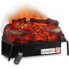 KAMINIO Camino elettrico NOAH - Inserto per caminetto elettrico con riscaldamento, effetto 3D, telecomando