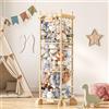 COSYLAND Organizer Giocattoli per Peluche - Scaffale Portagiochi Bambini con Corda Elastico per Cameretta, Stanza Giochi e Nursery, Salvaspazio e Autoposizionante(Senza cordino da appendere)