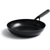 KitchenAid Padella Antiaderente In Alluminio, Adatta A Tutti I Tipi Di Fornelli, Induzione, Forno E Lavastoviglie, Nera, 24 Cm
