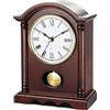 AYRELY® Orologio da tavolo classico a forma di nonno per soggiorno, elegante finitura in legno, pendolo dorato, orologio da scrivania per soggiorno, camera da letto, decorazione per fattoria