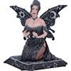 Nemesis Now Spirit Board, statuetta di fata da 15 cm, in resina, nera, torsione di fata su tavola spiritica classica, regalo alternativo gotico, fata in resina di alta qualità, sapientemente dipinta a
