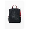 Desigual, Zaino medio Disney, Poliuretano, Nero, U