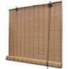 vidaXL Tenda a rullo in bambù 100x220 cm Marrone