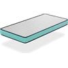 XALUCA MATERASSI PER CUCETTI 80X160 - Altezza 14 cm, modello KONFORT PRO - Durezza H2 - Sfoderabile, ergonomico ed economico