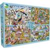 Gibsons Puzzle Wings in the Wild 4x500 pezzi multicolore