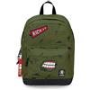 Seven Zaino INVICTA - Perky Pack - Verde militare - 27 Lt - Tasca porta pc - Scuola e tempo libero - americano
