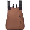KCB Zaino antifurto piccolo Maze | 100% vegano | Zaino compatto da donna con sicurezza extra, marrone, S, Zainetto