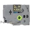 BROVACS 1 confezione di nastro laminato per etichette Oro su Nero compatibile con Brother P-Touch stampante per etichette TZ 354 TZe 354 24 mm 1 OPA4354