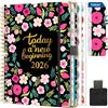 Gumiho Agenda 2026 Settimanale Spiral - A5 Planner (gennaio-dicembre 2026) - Agenda scolastica con passante per la penna, segnalibro righello e adesivi per il piano (Rosa)