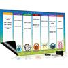 Brute Strength - Planner settimanale magnetico - A3 | Planner, calendario e lavagna magnetica settimanale cancellabile per frigorifero; attività, appuntamenti e promemoria