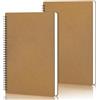 Yarotm Quaderni a Spirale Quadretti - 2 Pezzi A4 210x292mm Quadernino Appunti - 100 g/m² Carta Block Notes A4 Quadretti 5mm - Notebook Quaderno Spirale