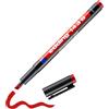 Edding 143 B - Penna permanente, 1 penna, punta a scalpello 1-3 mm, per scrivere su vetro, plastica, fogli e superfici lisce, permanente, ad asciugatura rapida, a prova di sbavature e impermeabile